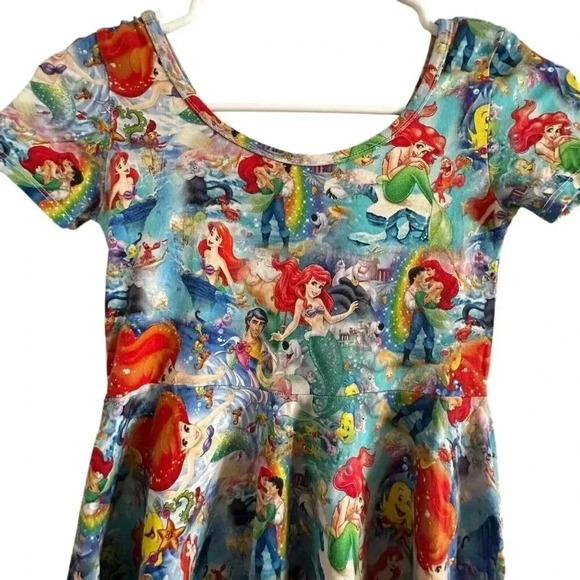 Wild Rich Kids Twirl Dress Girls Size 11/12 the little mermaid ariel Disney - Picture 5 of 10